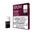 STLTH Velvet Tobacco pod pack with three 2mL pods, one in box, one freestanding.