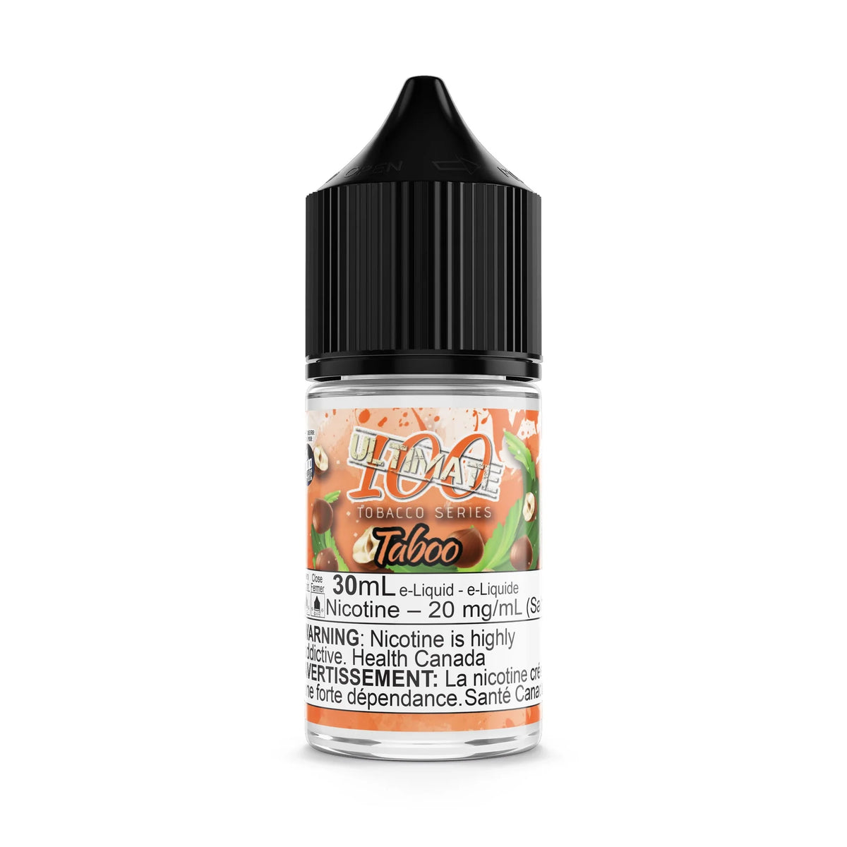 Taboo by Ultimate 100 Salt 30mL e-liquid bottle