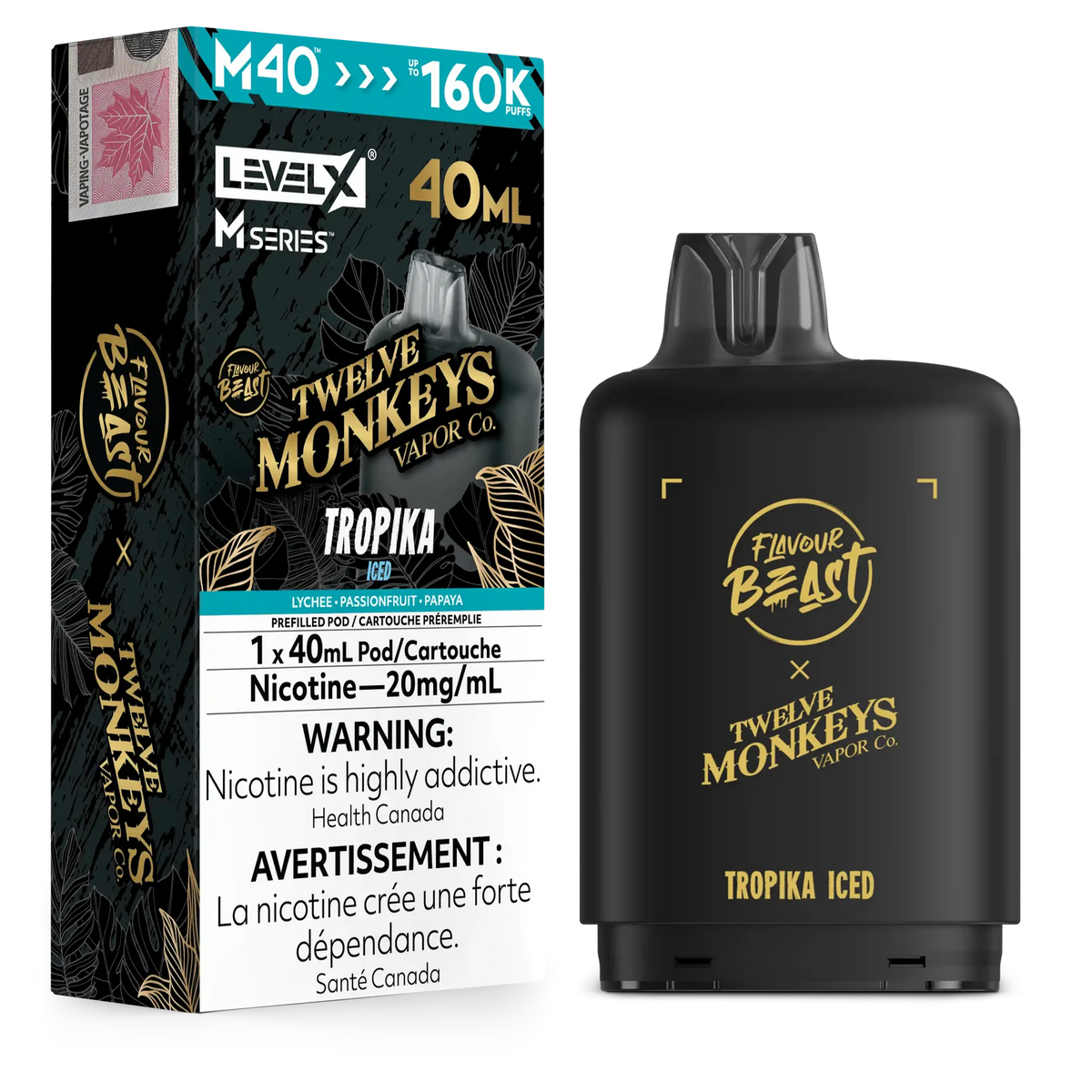 Tropika Iced Level X M Series Pod 40mL 160K Pod