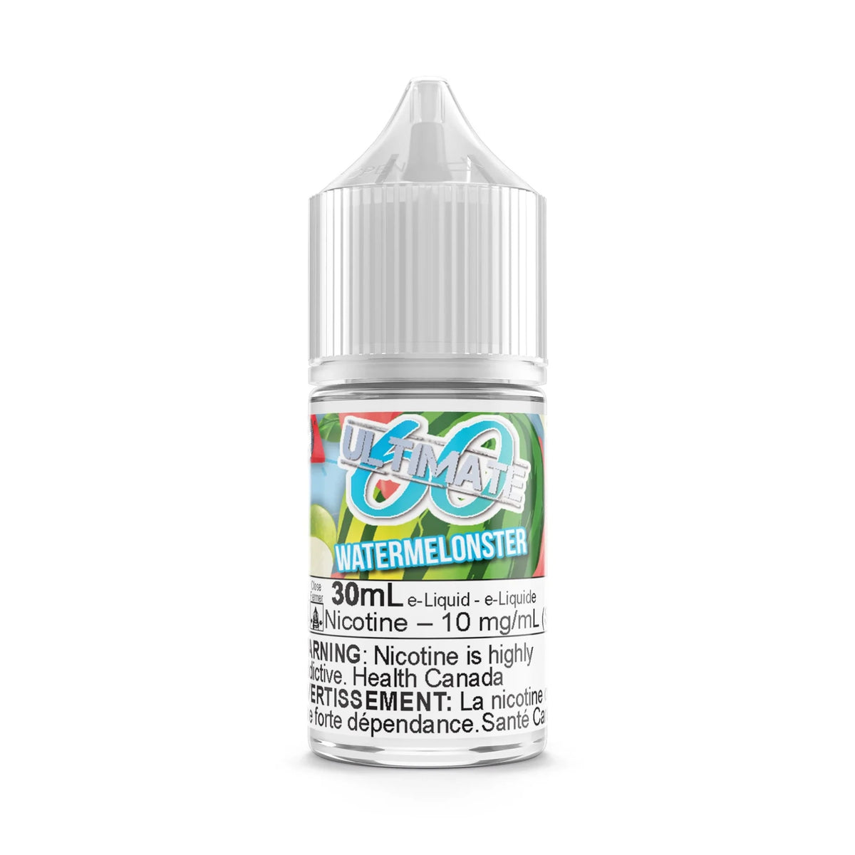 Watermelonster by Ultimate 60 Salt 30mL e-liquid bottle
