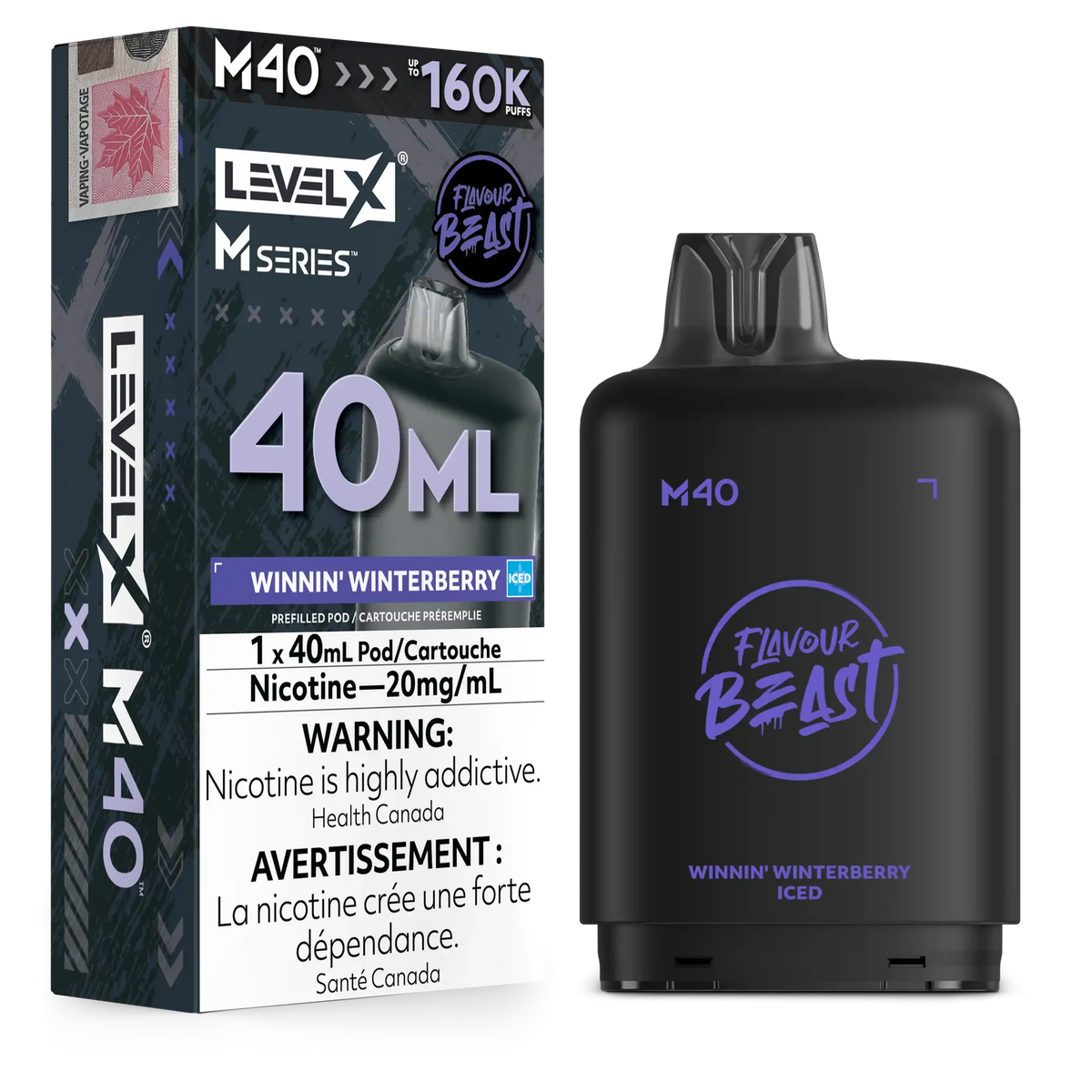Winnin' Winterberry Iced Level X M Series Pod 40mL 160K Pod